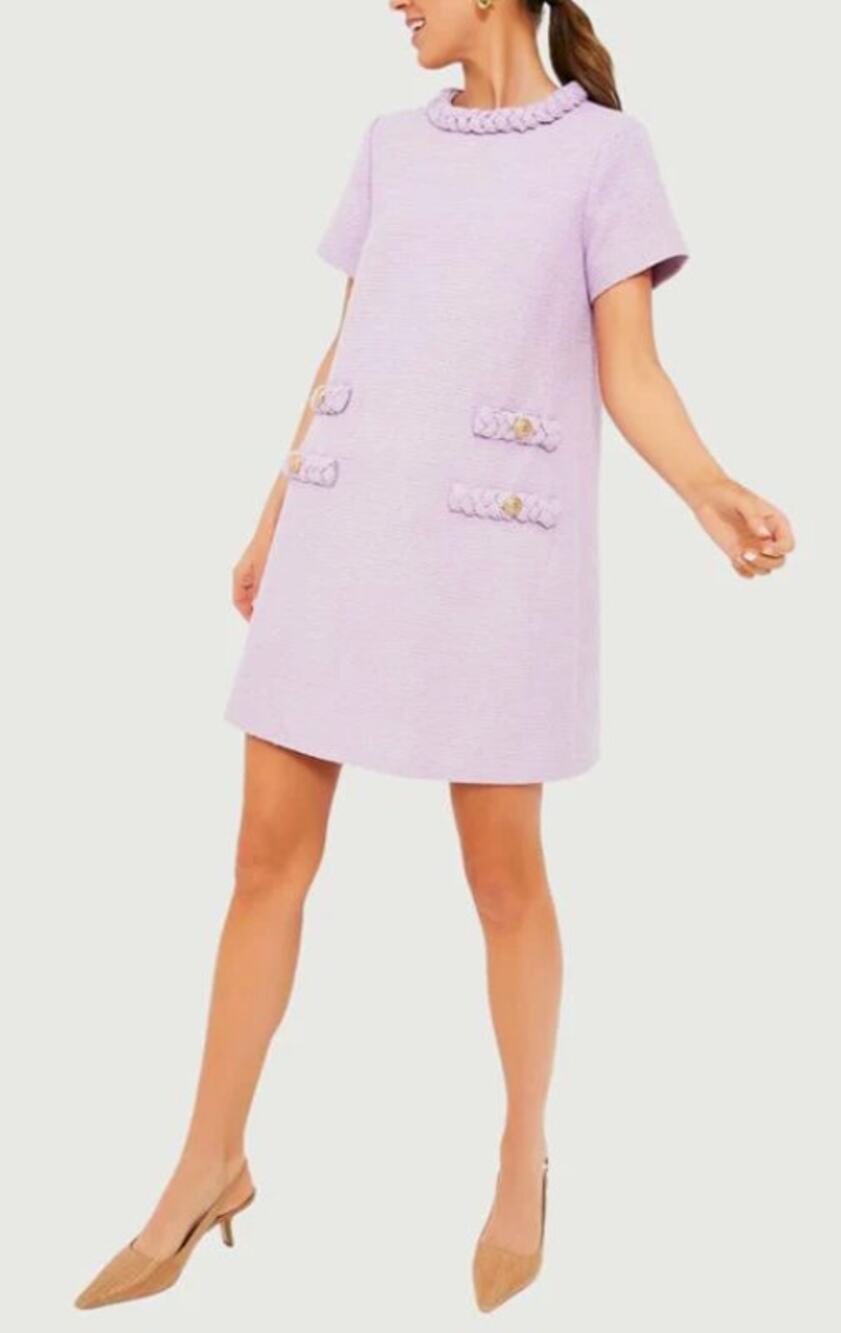 Tuckernuck Tweed Jackie Dress in Lilac size S small